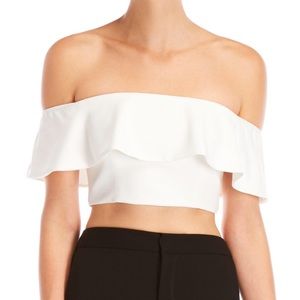 Jay Godfrey Walker Off the Shoulder Crop Top, NWT
